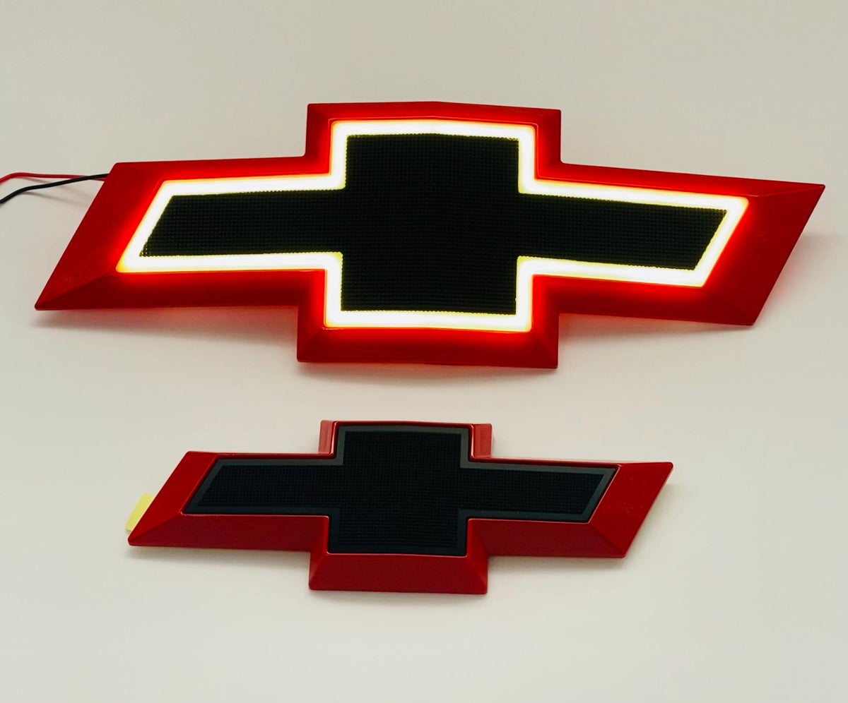 LED Front & Rear Bowtie Emblem Set for Chevy Tahoe Suburban 2015-2020