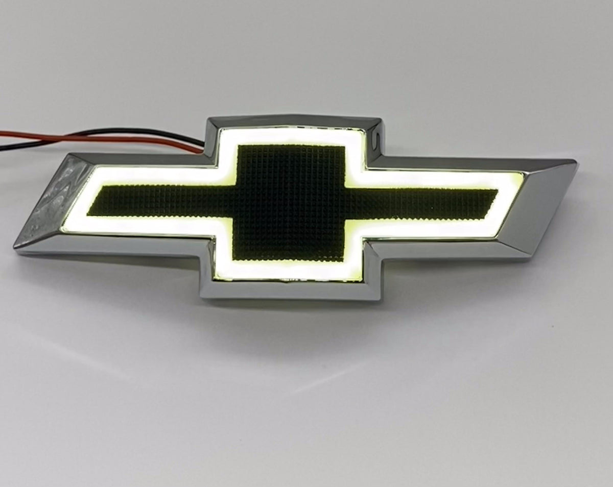 White LED Lighted Front Grille Bowtie Emblem for Chevy Camaro 2014-2023