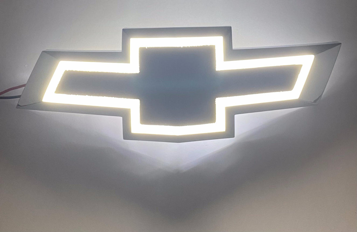 White LED Lighted Front Grille Bowtie Emblem for Chevy Camaro 2010-2013