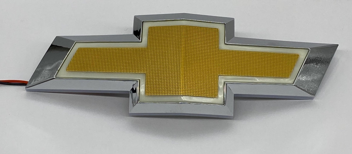 White LED Lighted Front Grille Bowtie Emblem for Chevy Camaro 2010-2013