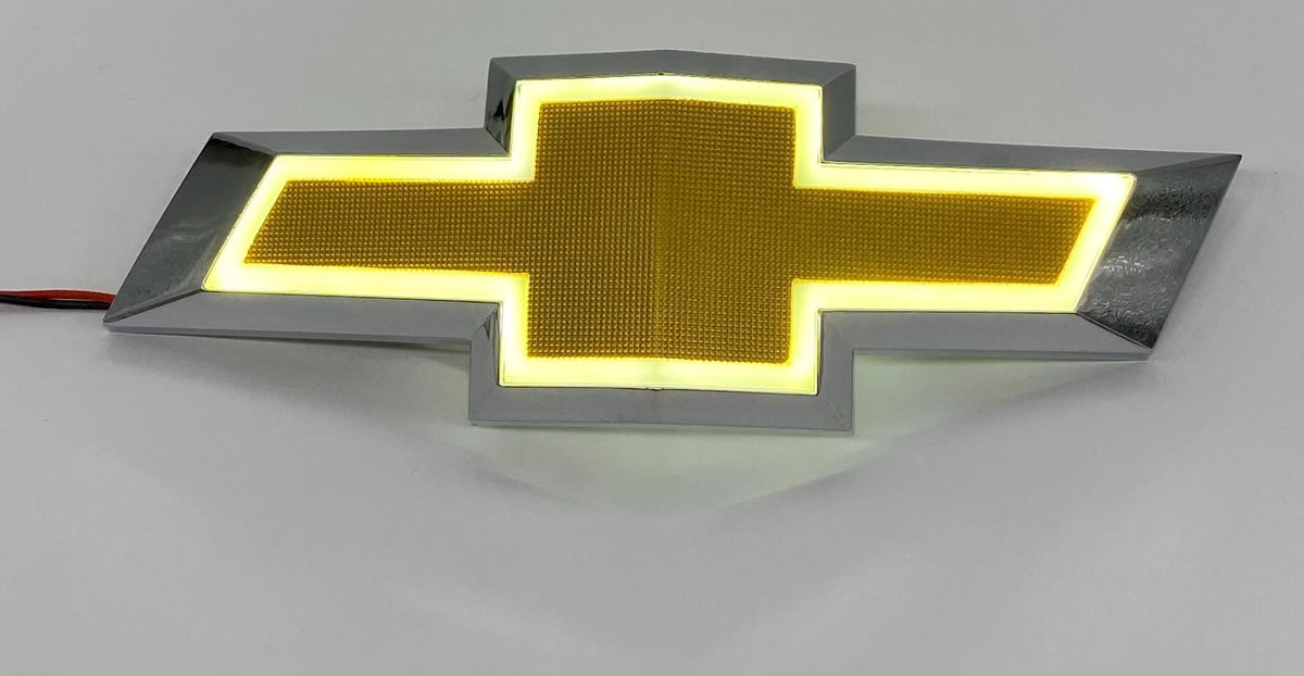 White LED Lighted Front Grille Bowtie Emblem for Chevy Camaro 2010-2013