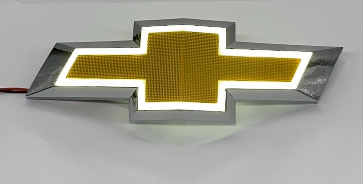 White LED Lighted Front Grille Bowtie Emblem for Chevy Camaro 2010-2013
