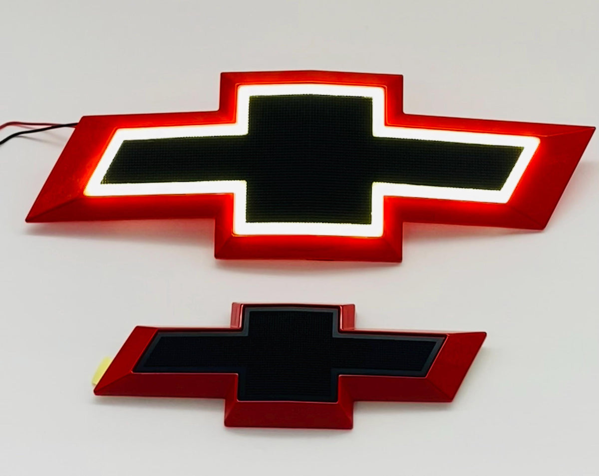 LED Front & Rear Bowtie Emblem Set for Chevy Tahoe Suburban 2015-2020
